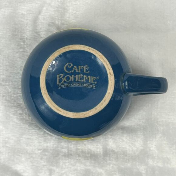 Café Bohème Coffee Crème Liqueur Promo Mug Woman in Yellow Dress Retro Graphic - Picture 6 of 8